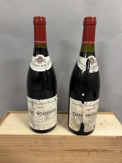 2 bouteilles CLOS VOUGEOT, Bouchard P&F 1999...
