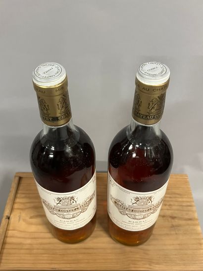 2 bottles Château COUTET, 1° cru Barsac 1978...