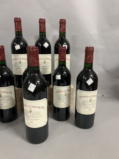 9 bottles L'ESPRIT DE CHEVALIER, Pessac-Léognan...