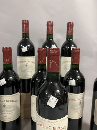 9 bottles L'ESPRIT DE CHEVALIER, Pessac-Léognan...