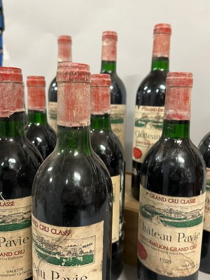 12 bottles Château PAVIE, 1° Grand Cru St-Emilion...