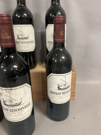 6 bottles Château BEYCHEVELLE, 4° cru Saint-Julien...