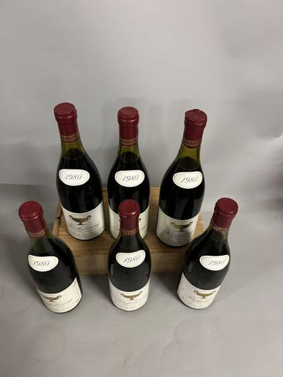6 bottles RICHEBOURG, Gros F&S 1980 (2 TLB,...