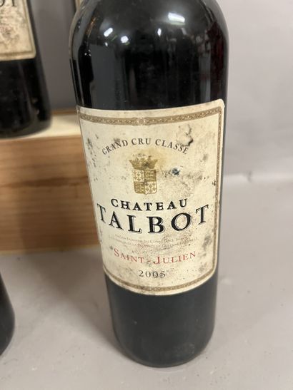 6 bottles Château TALBOT, 4° cru Saint-Julien...