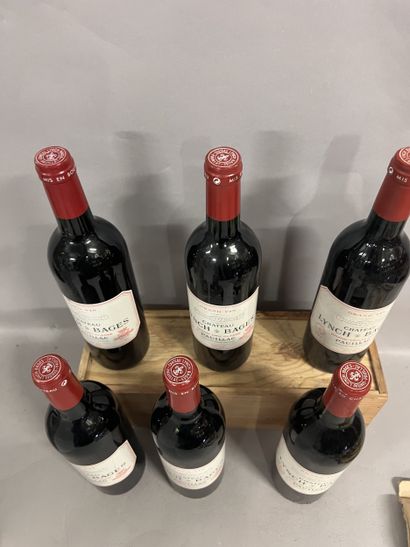 6 bottles Château LYNCH-BAGES, 5° cru Pauillac...