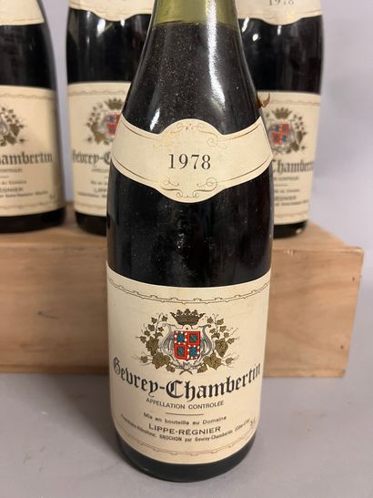 4 bottles GEVREY-CHAMBERTIN Lippé-Régnier...