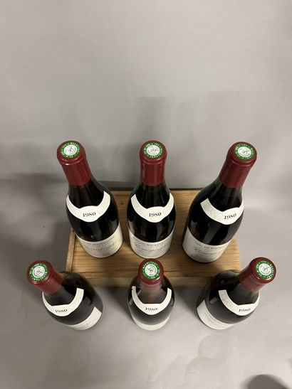 6 bottles BOURGOGNE J. Colin 1980 (TLB)