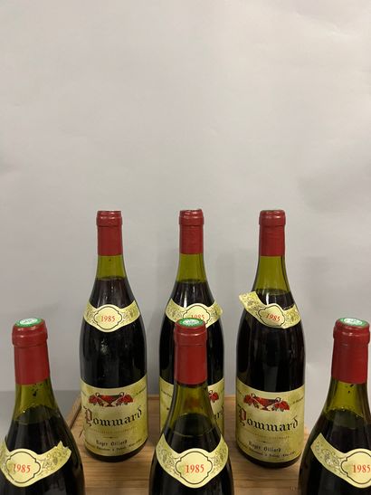 6 bouteilles POMMARD R. Billard 1985 (1 TLB,...