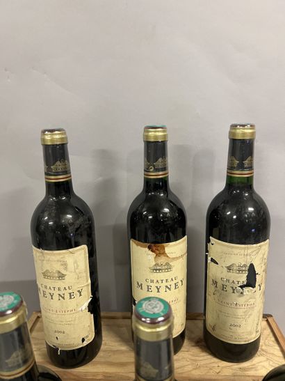 6 bottles Château MEYNEY, Saint-Estèphe 2002...