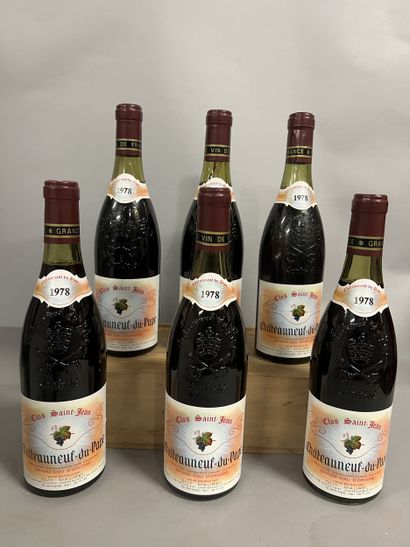 6 bottles CHATEAUNEUF-DU-PAPE 