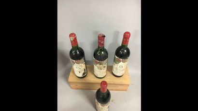 4 bottles Château MOUTON-ROTHSCHILD, 1° cru...
