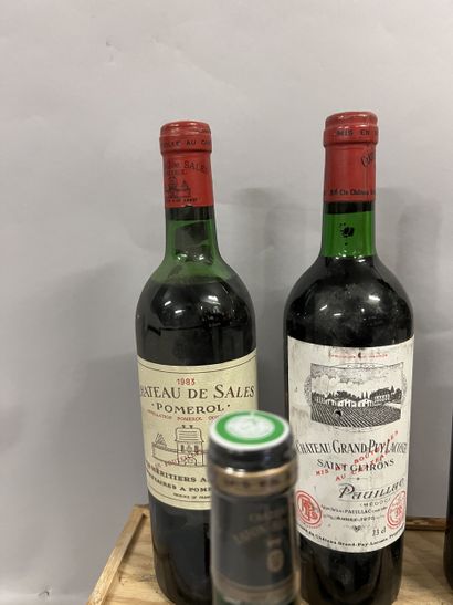 5 bottles BORDEAUX DIVERS (2 Ch. Grand-Puy-Lacoste...