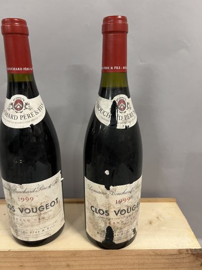 2 bouteilles CLOS VOUGEOT, Bouchard P&F 1999...