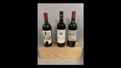 3 bottles SAINT-EMILION DIVERS (1 Ch. Pavie...