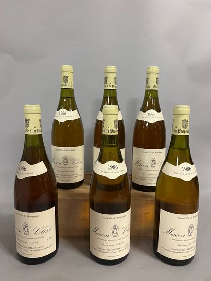6 bottles MACON CLESSE, René Michel 1986