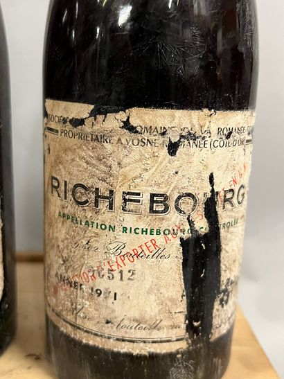 3 bottles RICHEBOURG, DRC 1971 (ea, TLB)