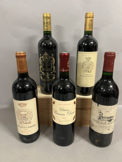5 bottles SAINT-JULIEN DIVERS, (2 Ch. Gruaud...