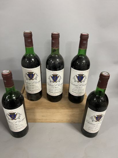 5 bottles Château ST GEORGES-COTE-PAVIE,...