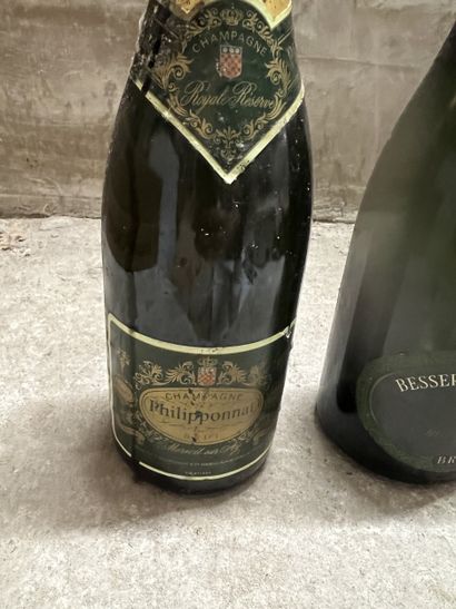 3 bottles CHAMPAGNE brut, (1 Besserat de...