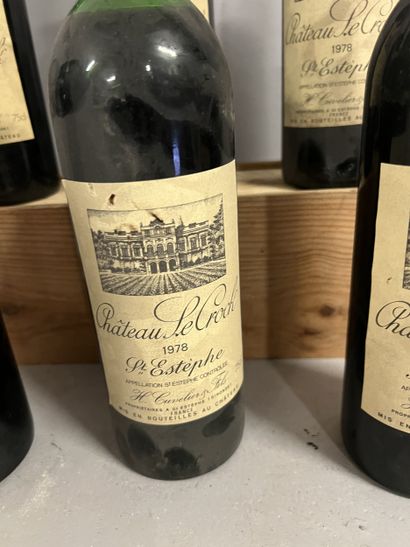 6 bottles Château LE CROCK, Saint-Estèphe...
