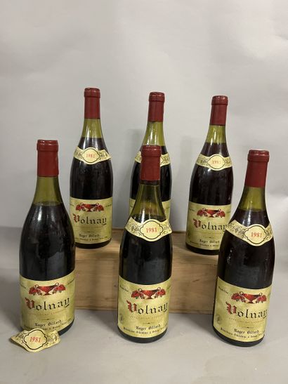 6 bottles VOLNAY R. Billard 1981 (1 TLB,...