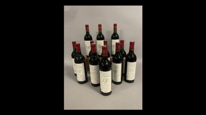 12 bottles Château CLARKE, Listrac 1982 (elt,...