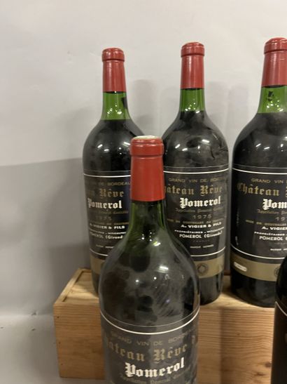 5 magnums Château REVE D'OR, Pomerol 1975...