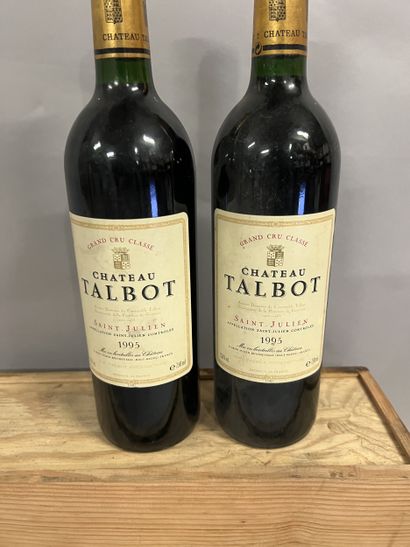 2 bottles Château TALBOT, 4° cru Saint-Julien...