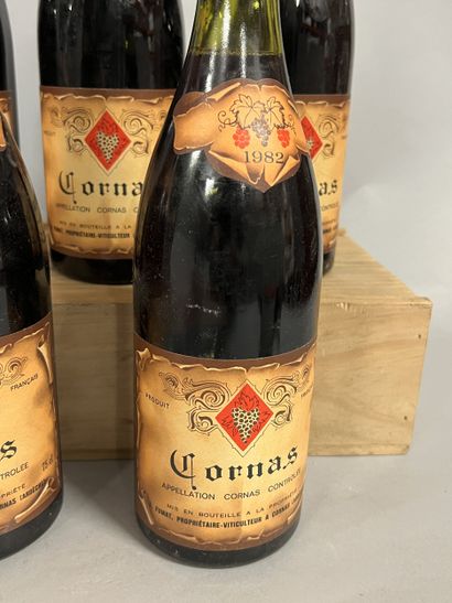 5 bottles CORNAS A. Fumat 1981 (1 LB, 1 of...