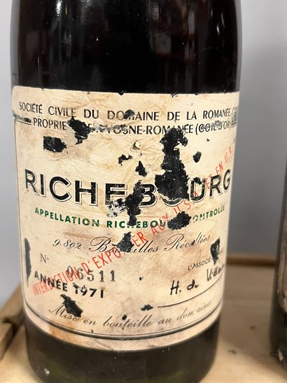 3 bottles RICHEBOURG, DRC 1971 (ea, TLB)