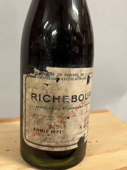 1 bottle RICHEBOURG, DRC 1971 (ea, elt, MB,...