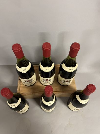6 bottles CHAMBOLLE-MUSIGNY M. Régnier 1980...
