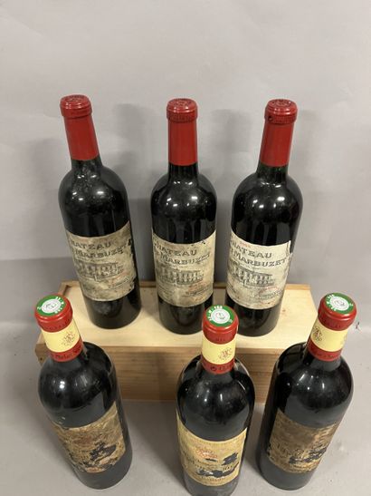 6 bottles SAINT-ESTEPHE DIVERS, (3 Ch. Haut-Marbuzet...