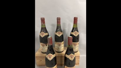 5 bouteilles CORTON 