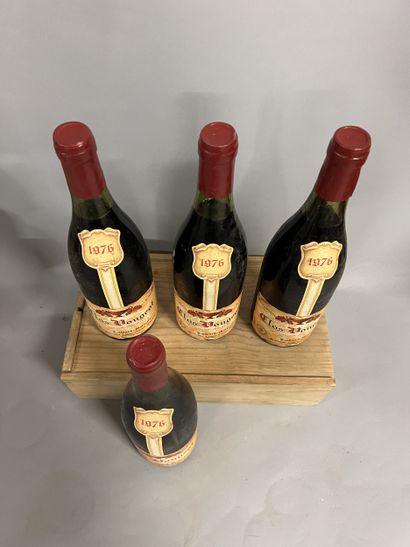 4 bottles CLOS VOUGEOT, Cathiard-Molinier...