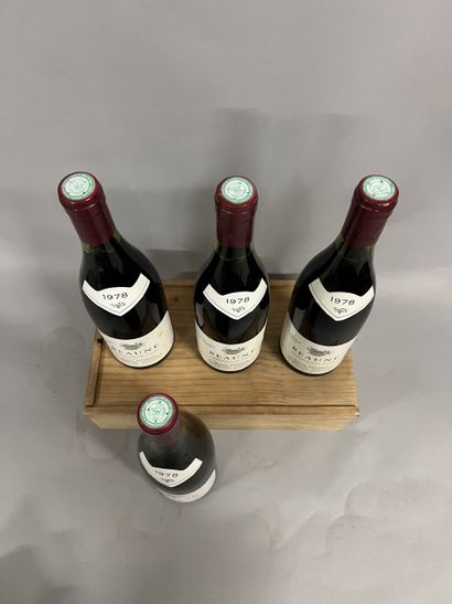 4 bottles BEAUNE M. Gaunoux 1978