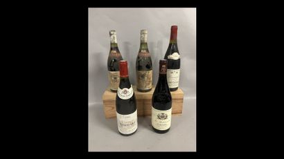 5 bouteilles POMMARD (Patriarche 1973, Bouchard...