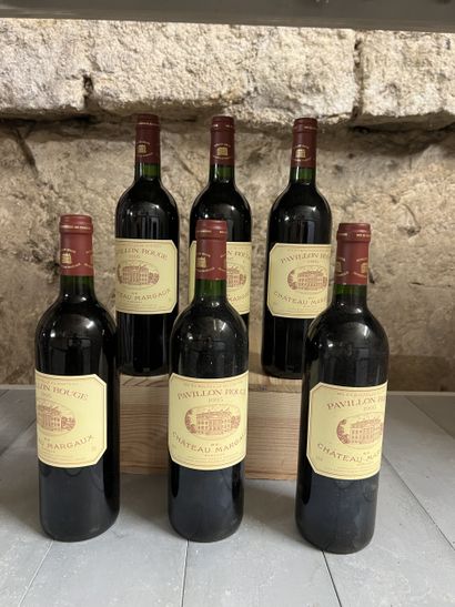 6 bottles PAVILLON ROUGE DU Château MARGAUX,...