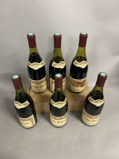 6 bottles COTE-ROTIE, P. Barge 1980 (3 LB,...