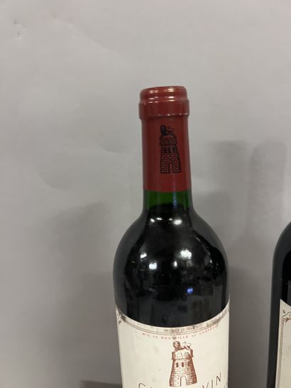 2 bottles Château LATOUR, 1° cru Pauillac...