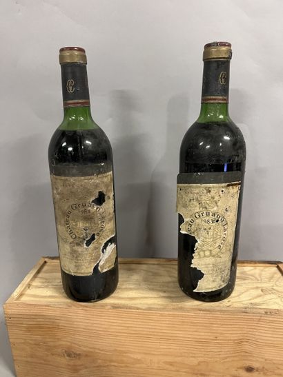 2 bottles Château GRUAUD-LAROSE, 2° cru Saint-Julien...