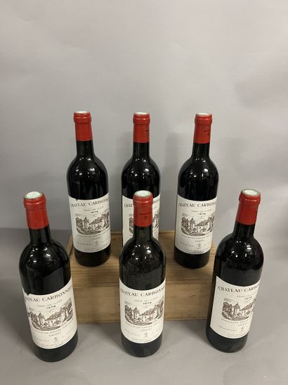 6 bottles Château CARBONNIEUX, Pessac-Léognan...