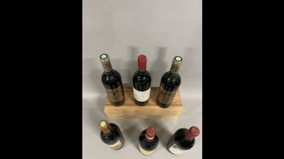6 bottles BORDEAUX DIVERS (et, etla; 1 Ch....