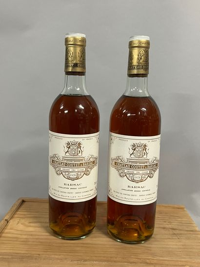 2 bottles Château COUTET, 1° cru Barsac 1978...