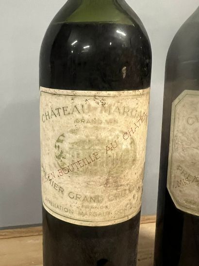 2 bottles Château MARGAUX, 1° cru Margaux...
