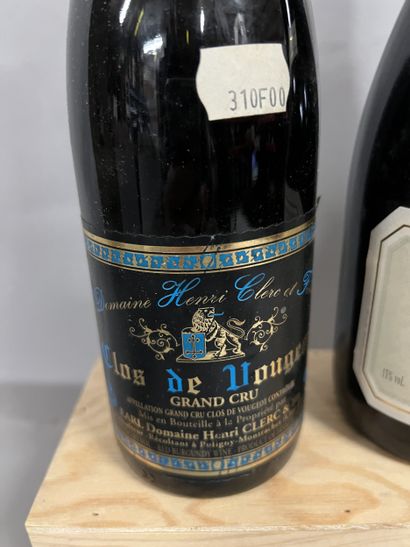 3 bouteilles CLOS VOUGEOT, (2 Dom. Henri...