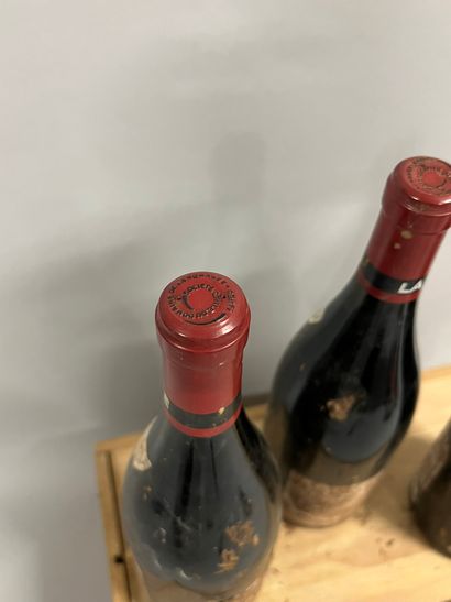 3 bouteilles LA TACHE, DRC 1991 (ea, très...