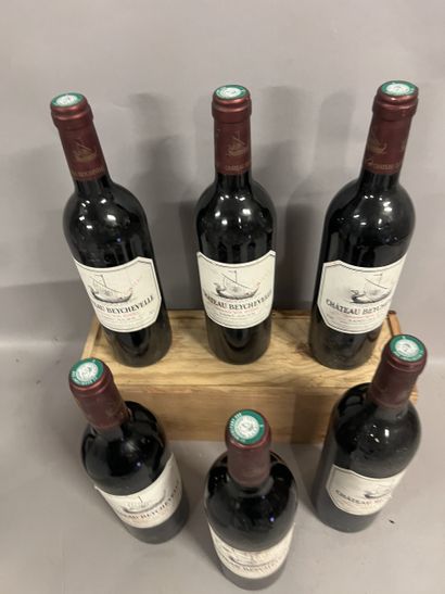 6 bottles Château BEYCHEVELLE, 4° cru Saint-Julien...