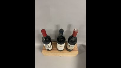 3 bottles SAINT-EMILION DIVERS (1 Ch. Pavie...