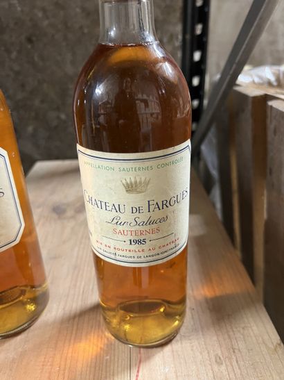 2 bottles Château DE FARGUES, Sauternes 1985...